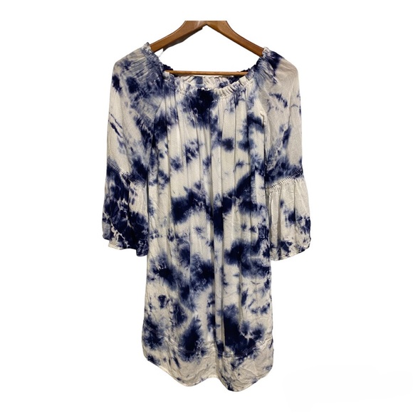 Knox Rose Tops - Knox Rose Tie Dye Flutter Sleeves Tunic Top Women’s Small Festival Boho Hippie